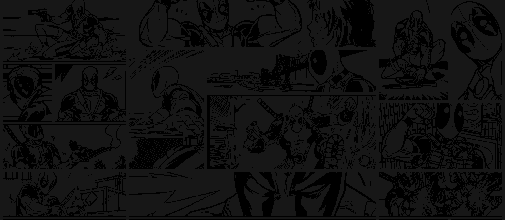 Deadpool comic panels