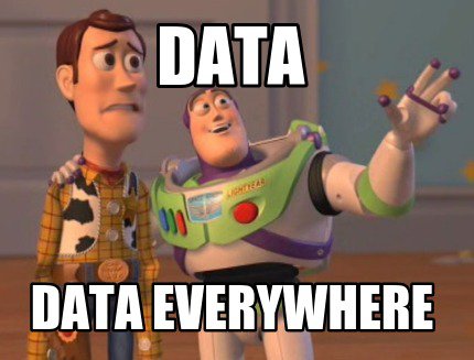 Data everywhere meme
